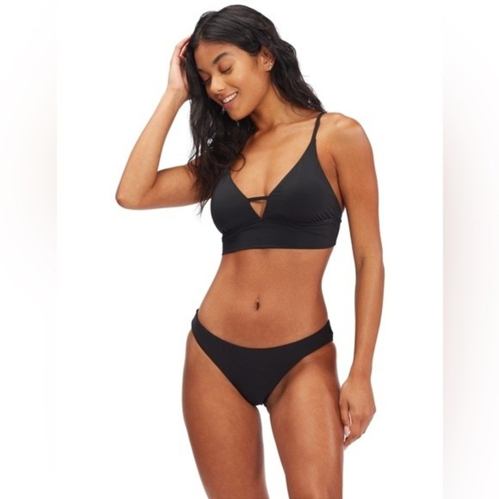 Billabong Women's Classic Lowrider Bikini Bottom Medium Black Pebble NWT